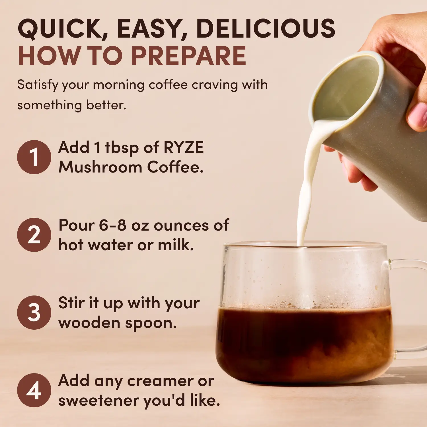 Mushroom Coffee Dark Roast (30 Servings) - Image 4