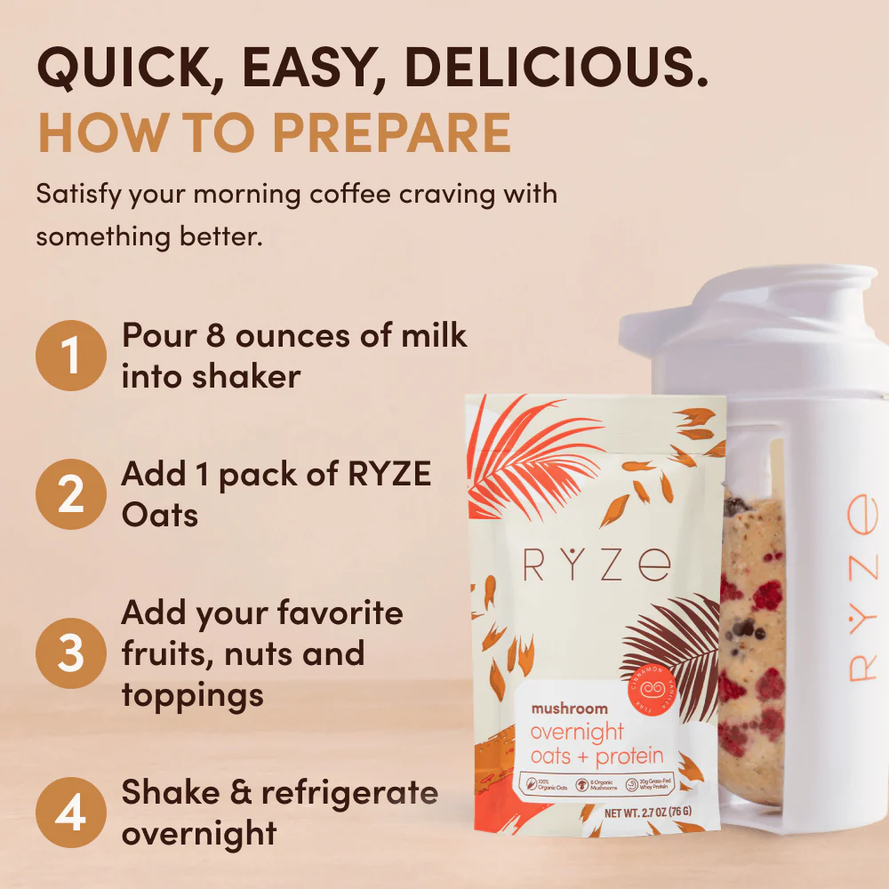 Mushroom Overnight Oats (14 Servings) - Image 3