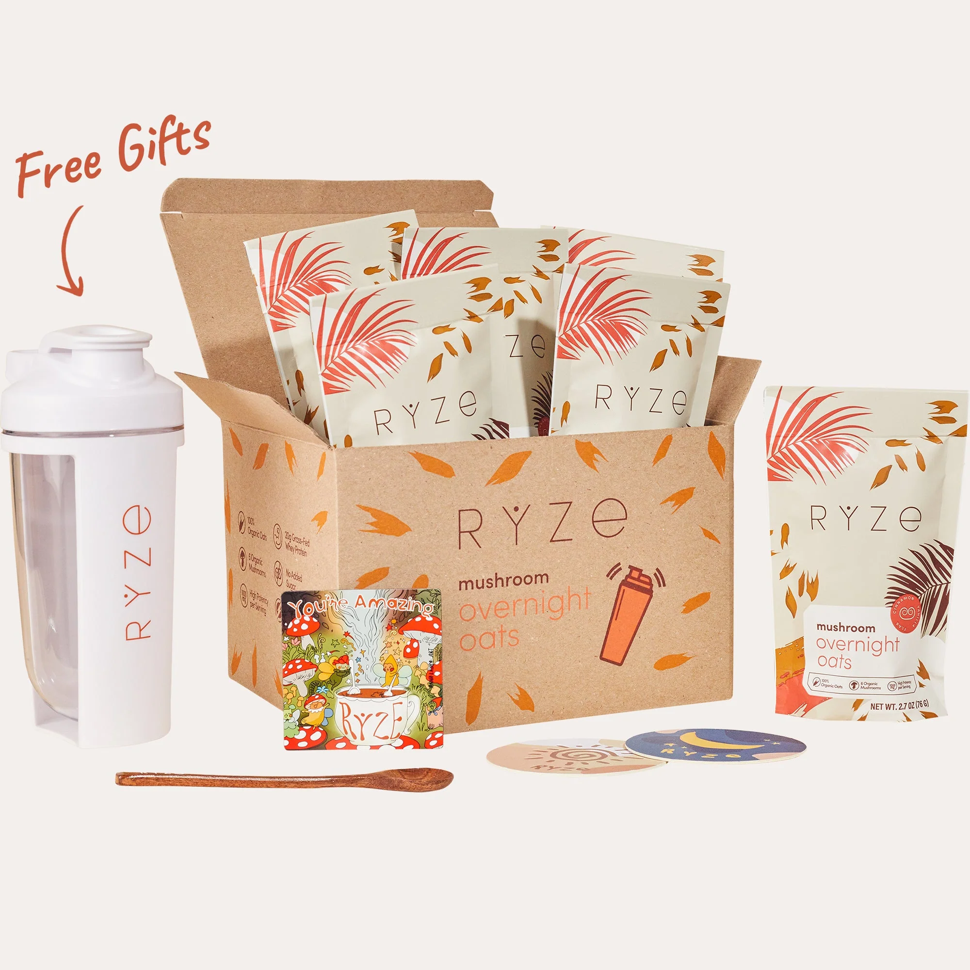 Mushroom Overnight Oats Pack (14 Servings) - Image 6